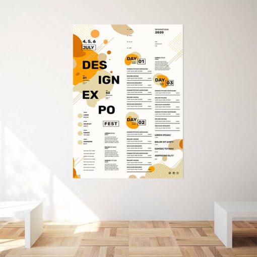 Advertising poster a4, a3, a2: mini format, maxi visibility a0 2 6