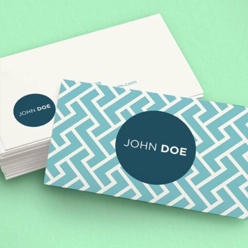 Economical or express in 4 hours. Simple, matte or glossy business card zoom classic white 1 1