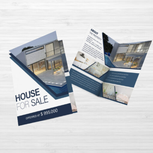 2 folds, 6 sides to present your commercial offer visual 1200 leaflet 2