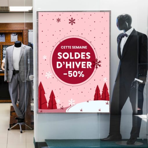 Sale poster for shop window